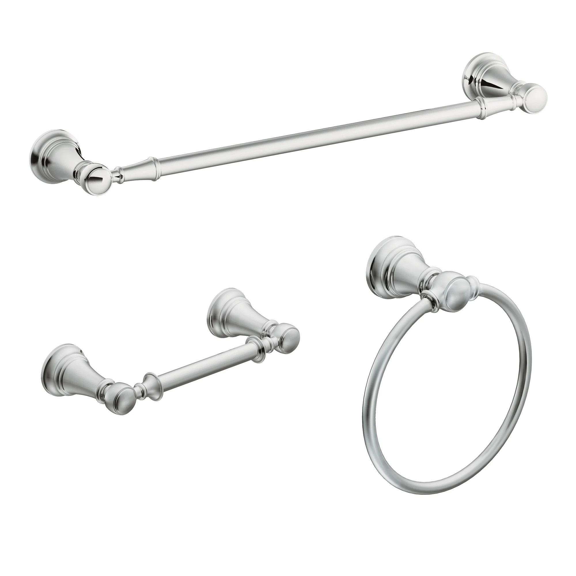 Weymouth 3 - Piece Bathroom Hardware Set YB84CH-KIT | Wayfair North America