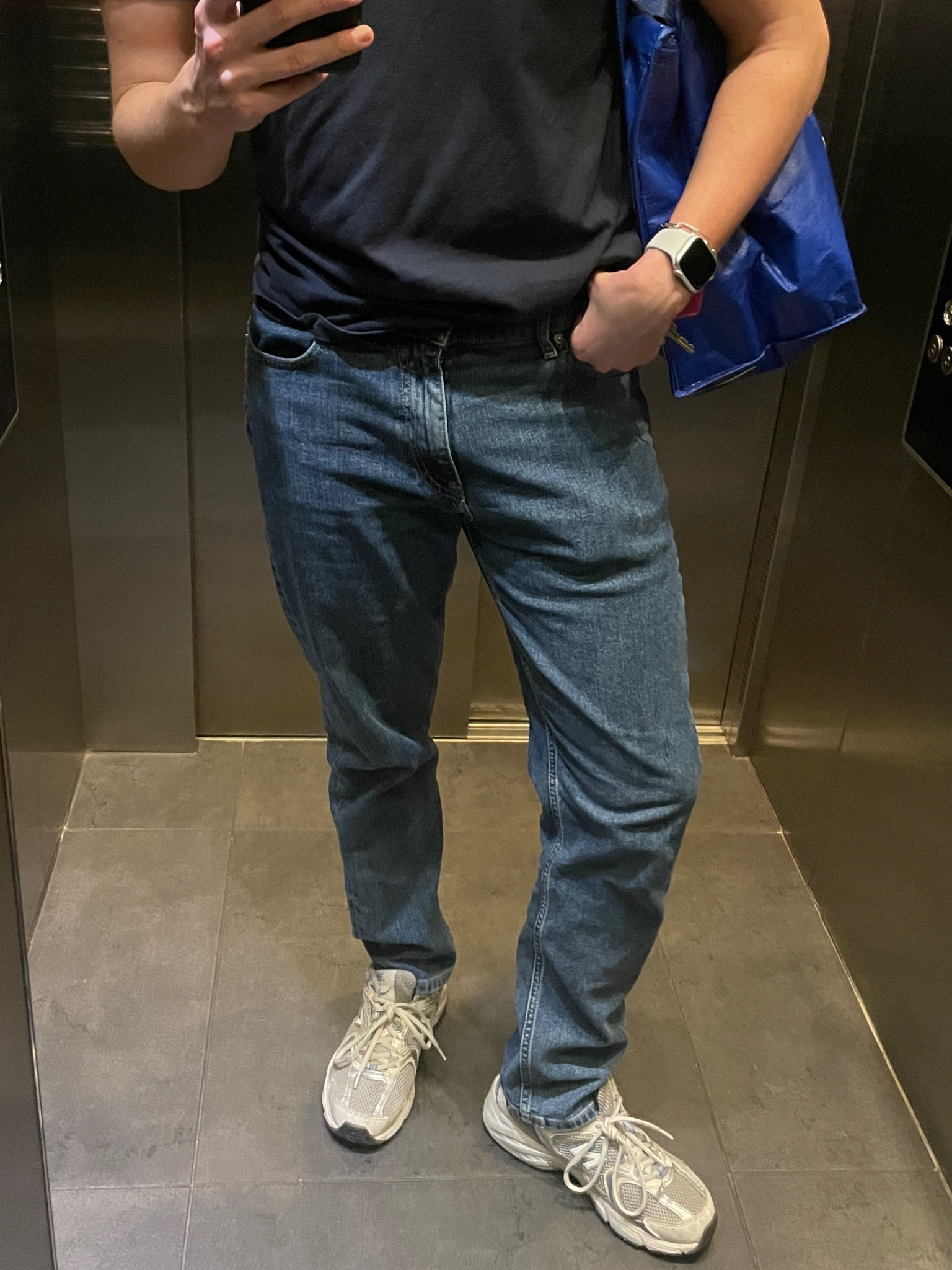 Mens new balance with jeans best sale