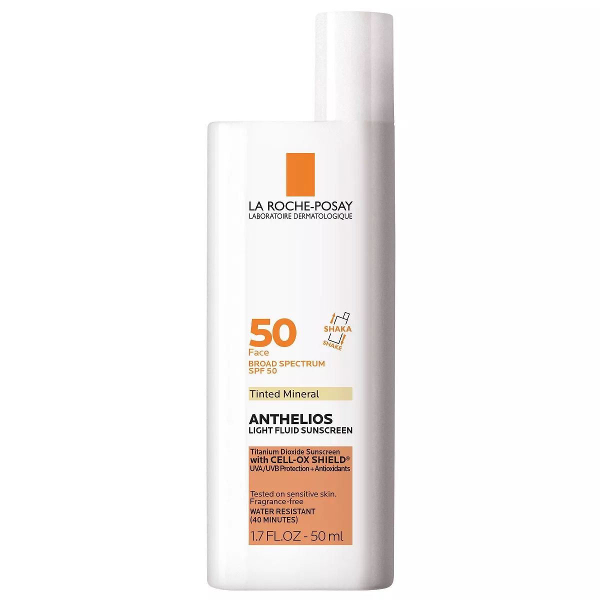La Roche Posay Anthelios Tinted Face Sunscreen SPF 50, Ultra-Light Fluid Mineral Face Sunscreen w... | Target