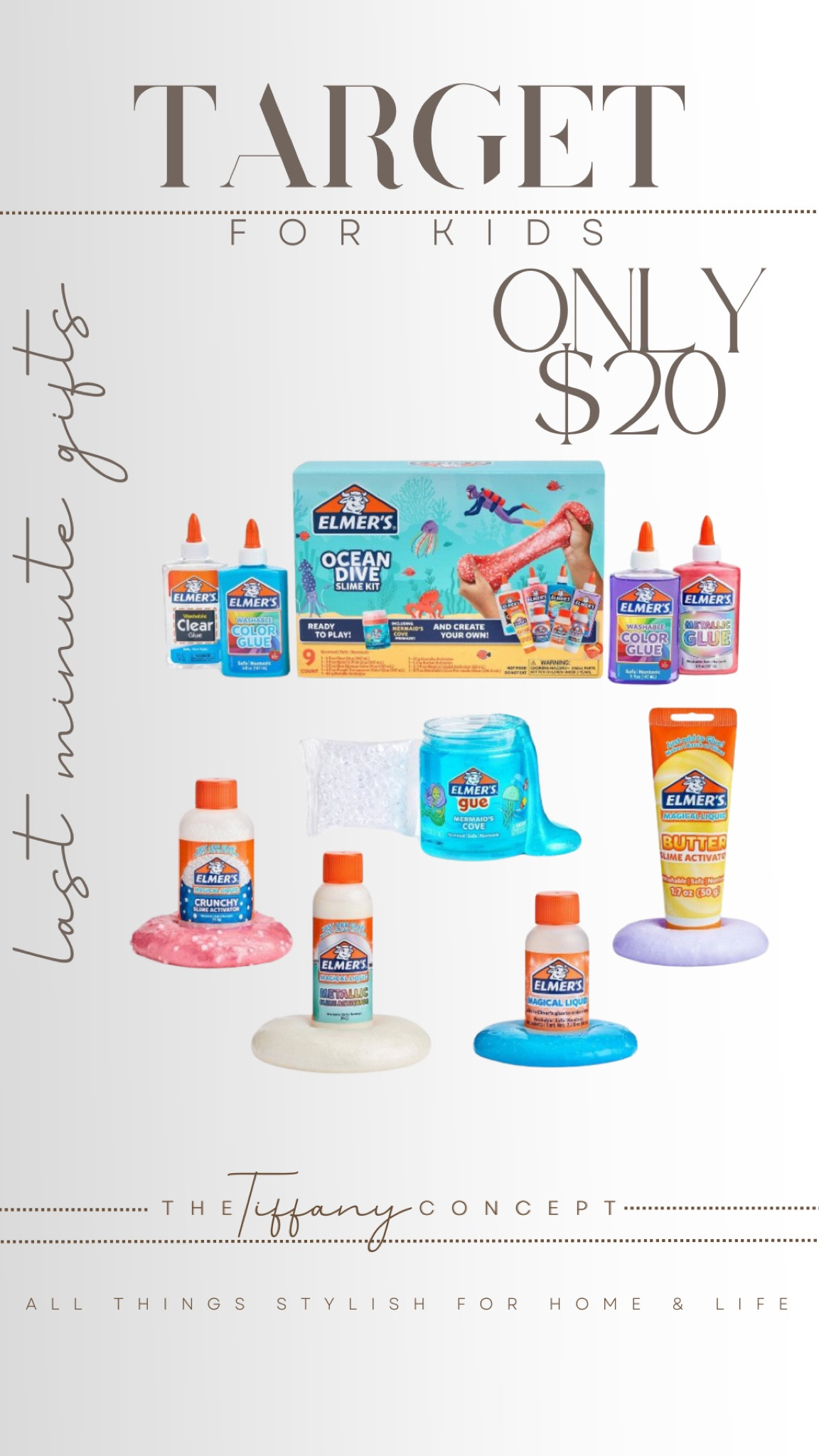 Top off the gifts for the kid on you list with this fun slime making kit. On sale at TARGET now! 