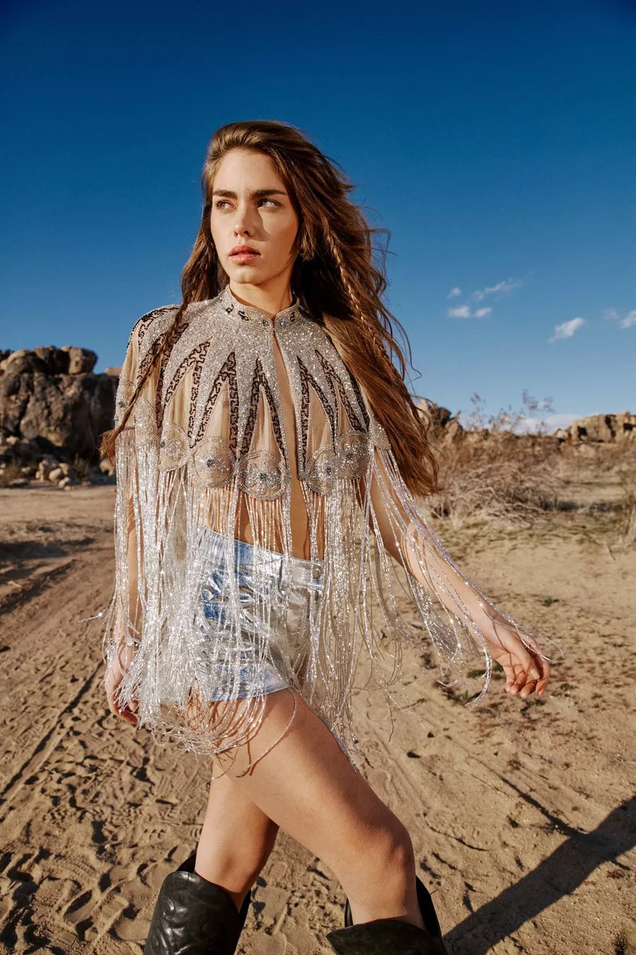 Beaded Tassel Hem Cape | Nasty Gal (US)