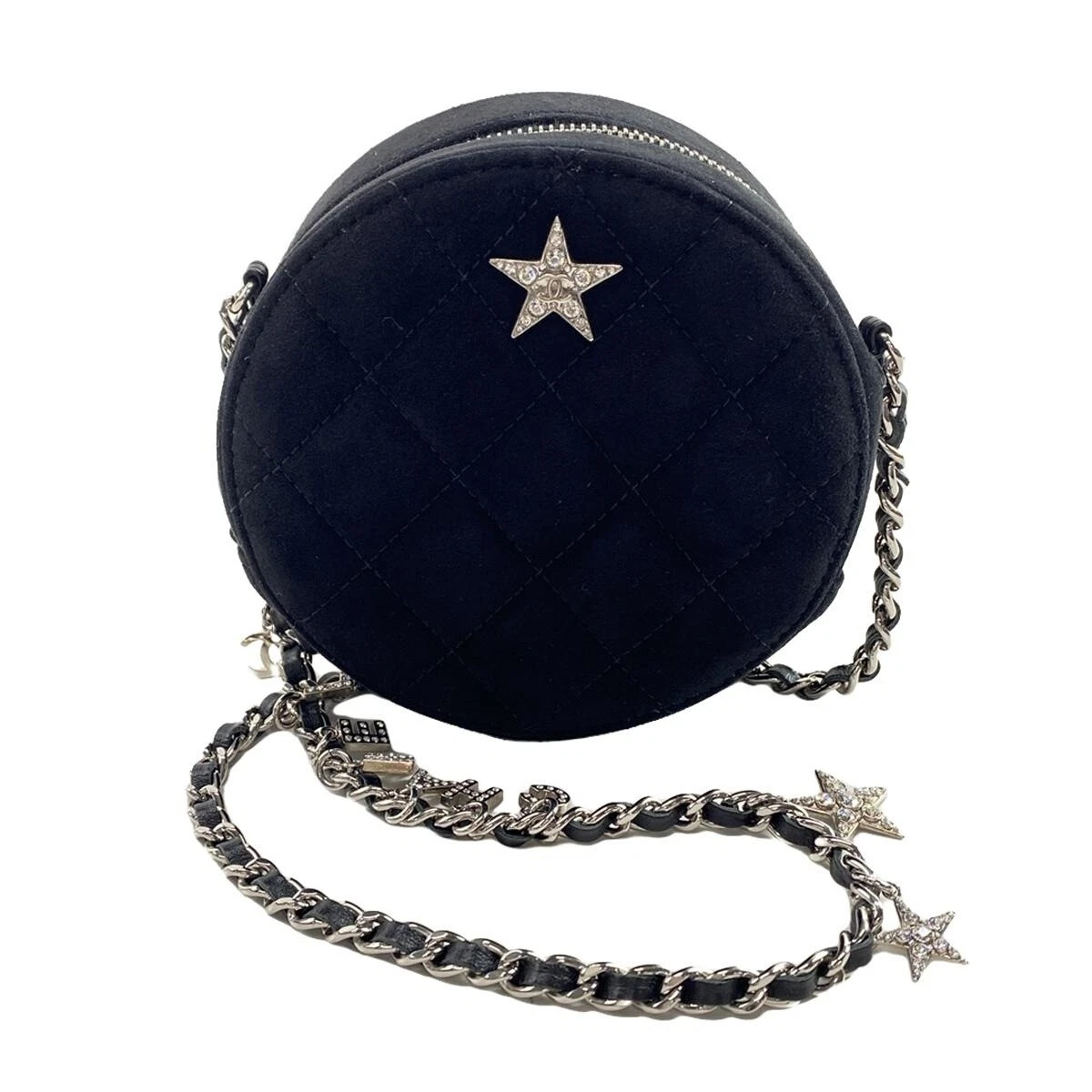 Auth CHANEL Matelasse / Chain Clutch Black Suede Shoulder Bag  | eBay | eBay US