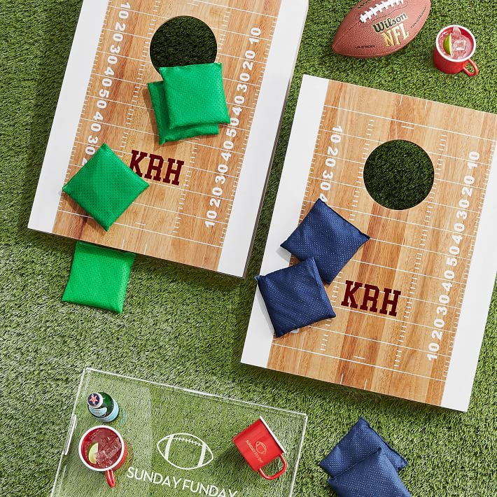 Football Lacquer Bean Bag Toss | Mark and Graham