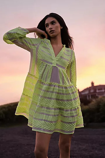 Devotion Twins Embroidered Ella Tunic Dress | Anthropologie (US)