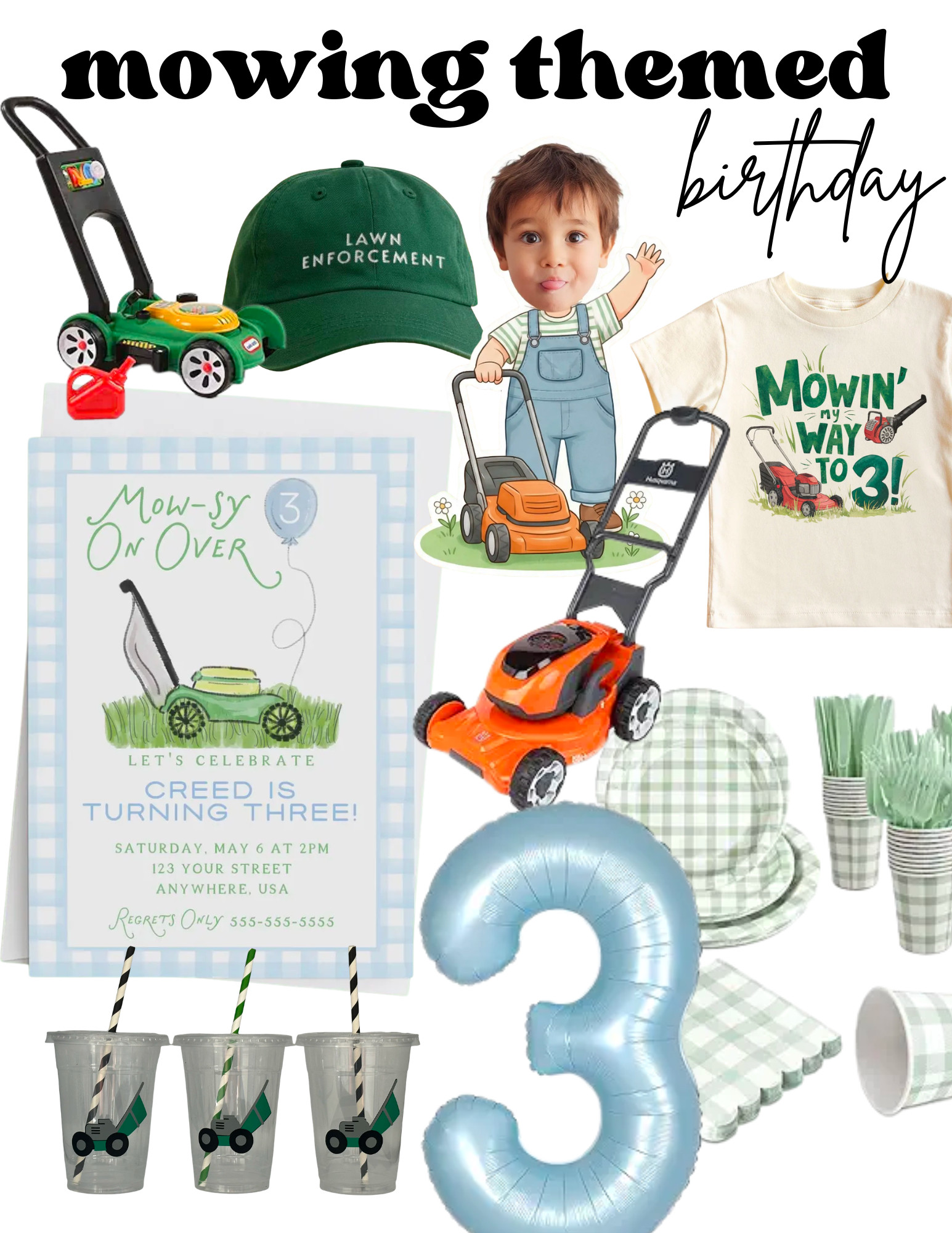 Mow-sy On Over
Birthday theme 

 #LTKBaby #LTKBump #LTKKids