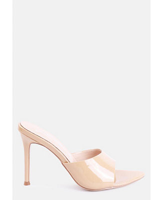 London Rag Women's Yule Ball Patent Faux Leather High Heel Sandals - Macy's | Macy's