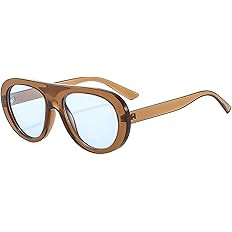 COTIA Fashion Pilot Sunglasses for Women Men Vintage Oversized Candy Color Shades Classic Cat Eye... | Amazon (US)