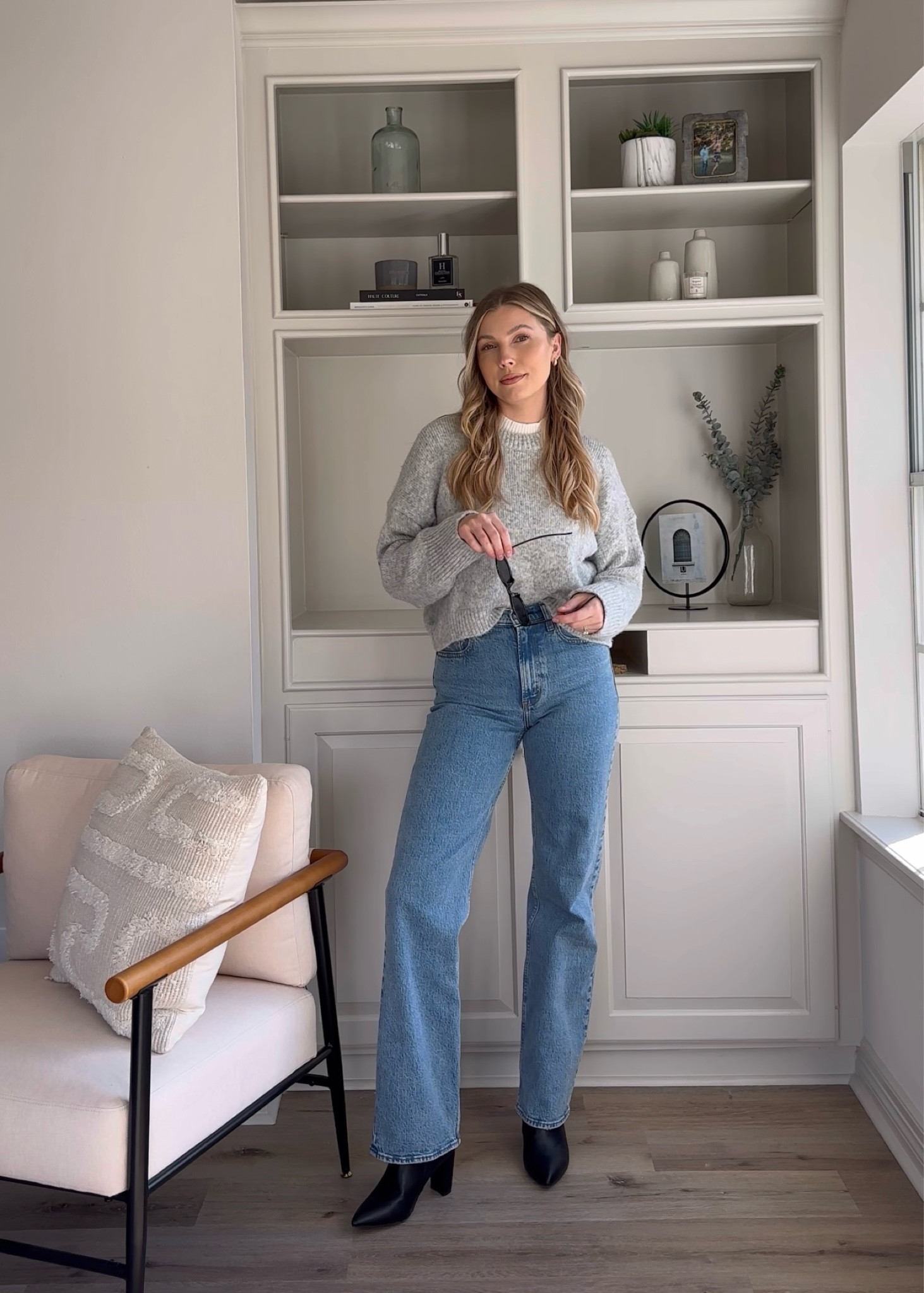 Casual spring outfit styling a white tank and jeans! wearing a M in mock neck sweater tank, S in sweater, 26L in jeans, and size up half in booties.


#LTKSpringSale #LTKstyletip #LTKSeasonal