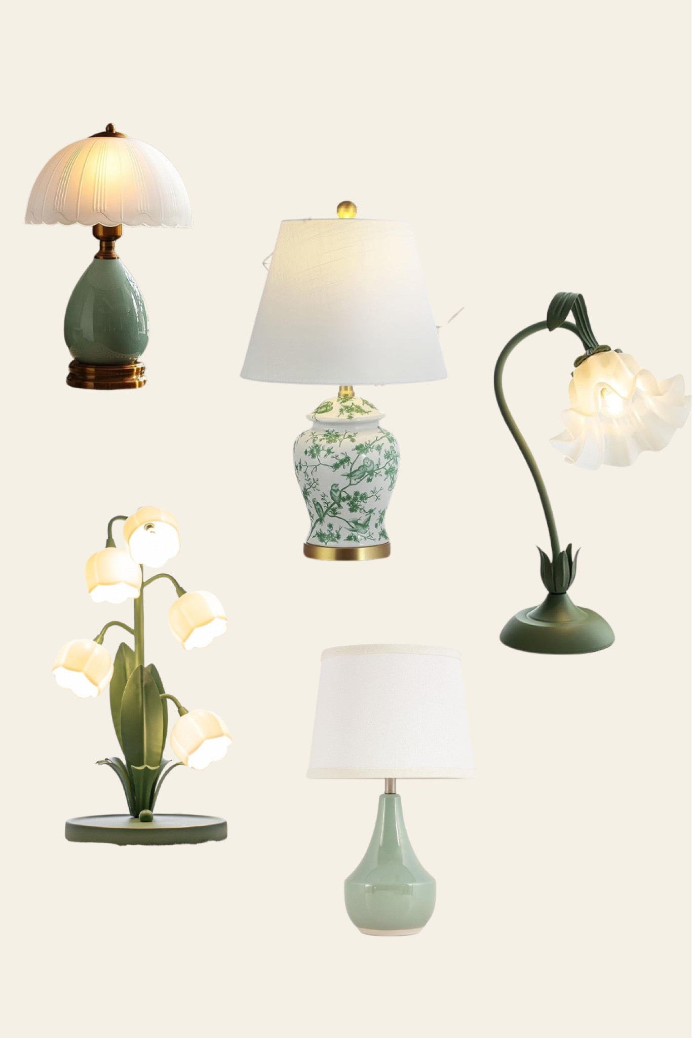 Green, Floral & Nature Inspired Lamps from Amazon 

#LTKHome