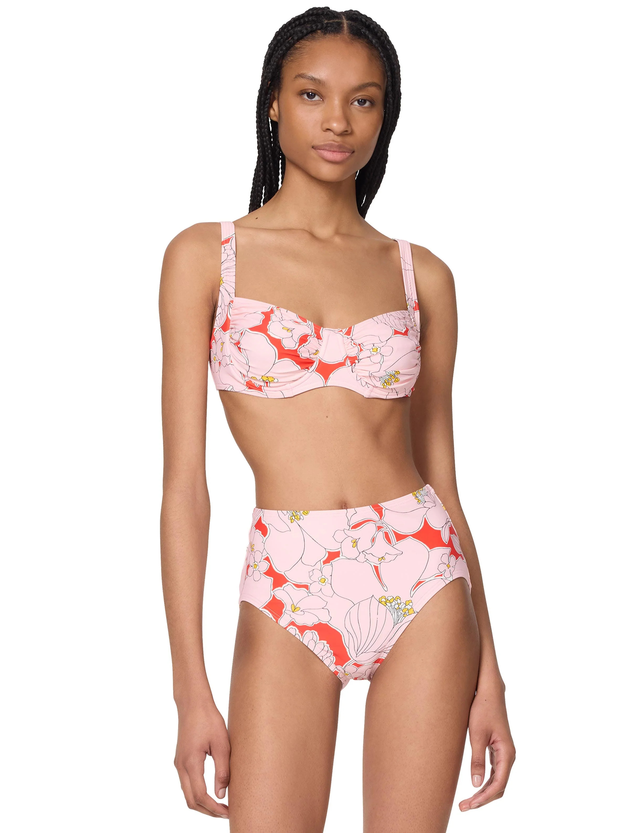 kate spade new york Shirred Underwire Bikini Top - Coastal Garden | Beach2Ocean