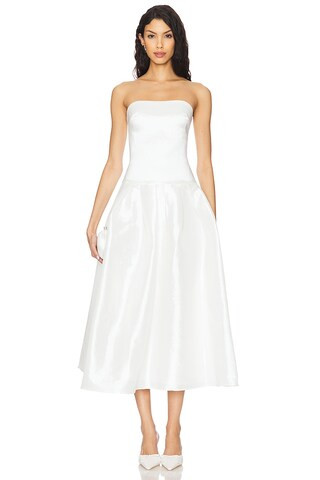 MORE TO COME Cambria Strapless Dress in White from Revolve.com | Revolve Clothing (Global)