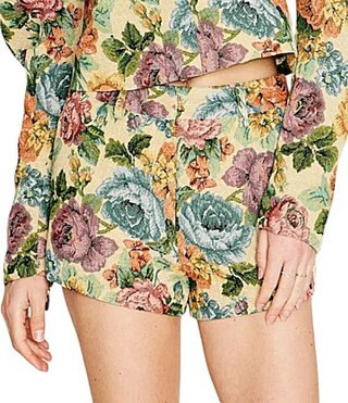 Line and Dot Cambria Floral Print High Rise Coordinating Shorts - M | Dillard's