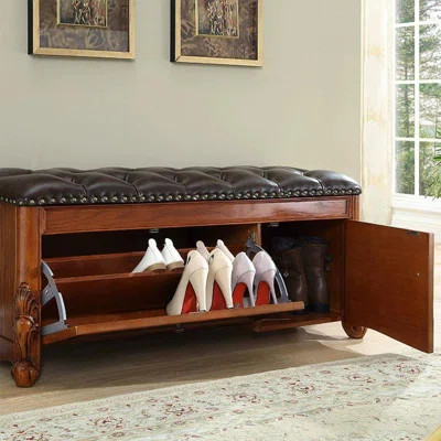 Upholstered Shoe Storage Bench | Wayfair North America