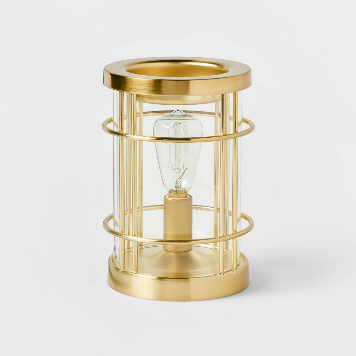 6.5" x 4.5" Edison Bulb Metal Scent Warmer Bronze - Threshold™ | Target