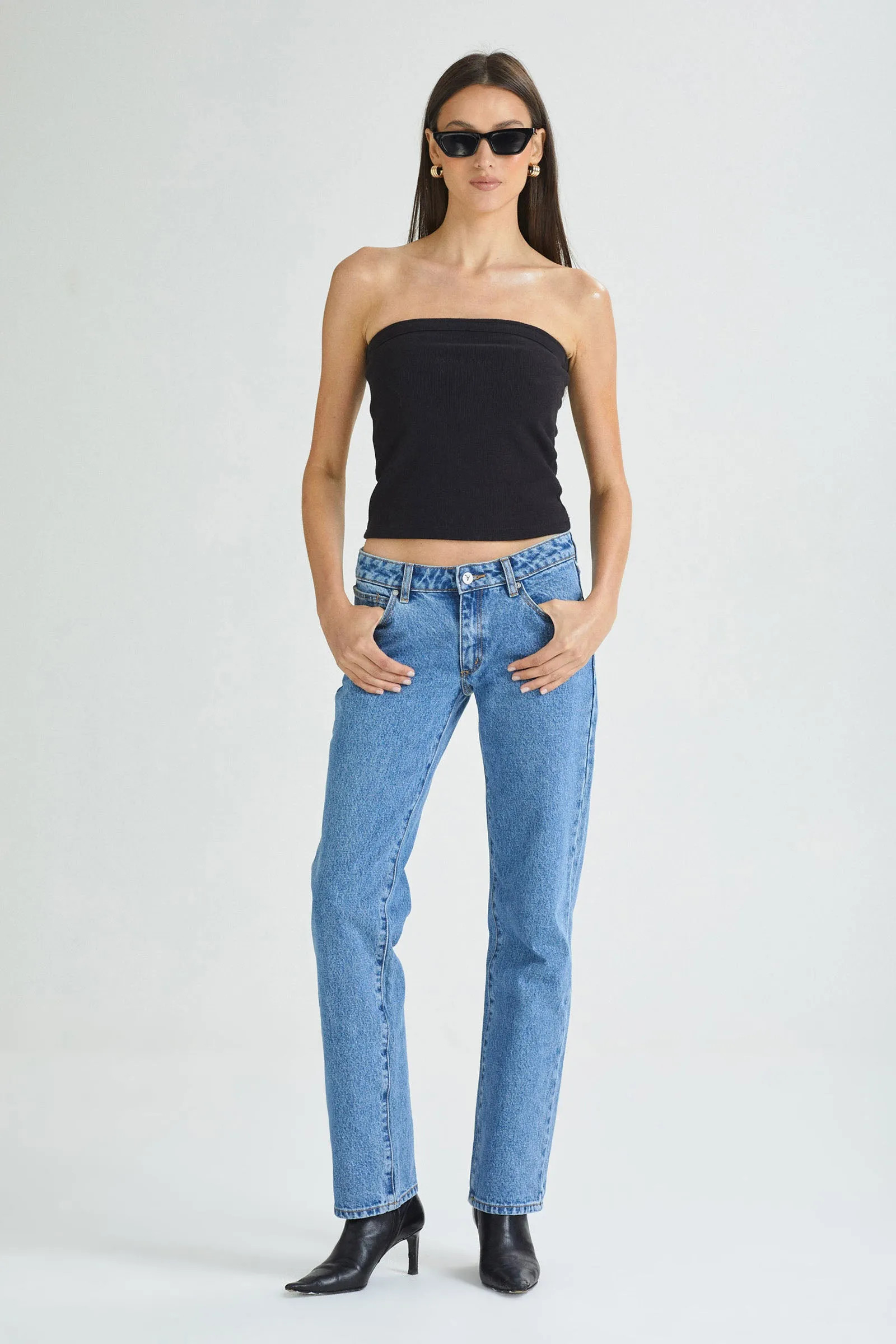 99 Low Straight Katie Organic | Abrand Jeans US