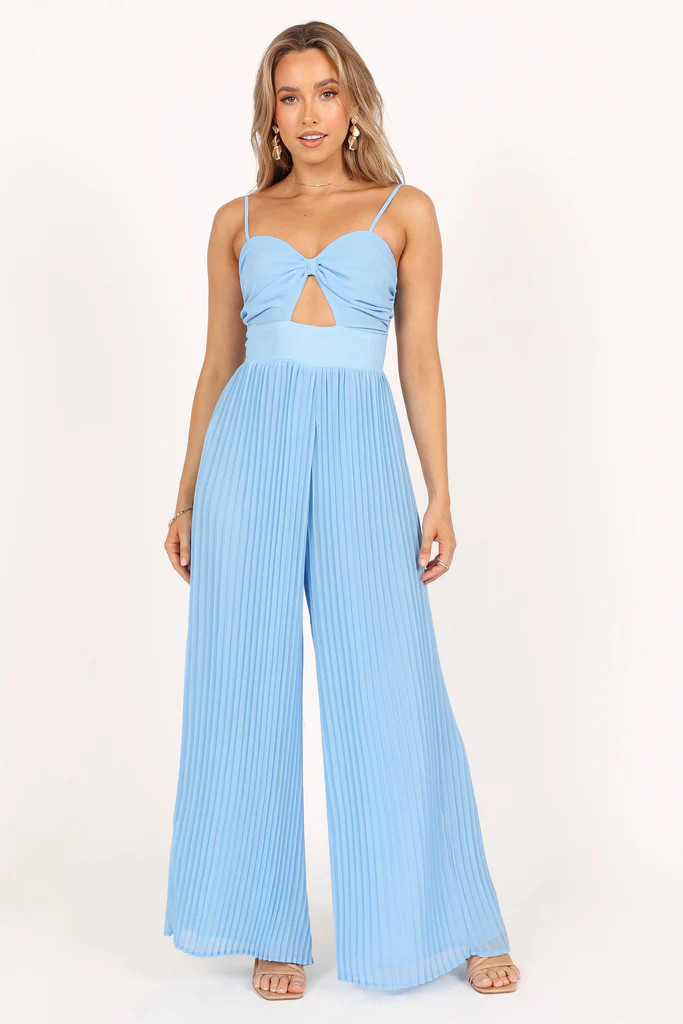 Alice Wide Leg Jumpsuit - Blue | Petal & Pup (US)