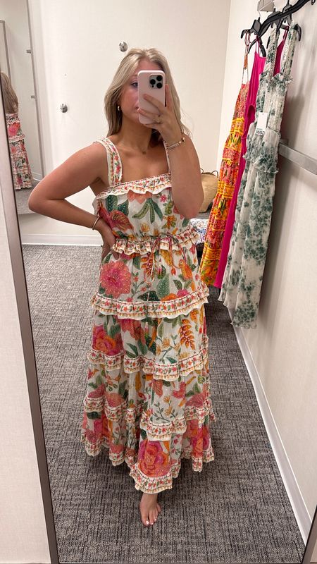 Lovely dress that would be perfect for a summer wedding or tropical vacation but it runs very oversized!

I’d suggest sizing down one size. Wearing a medium but needed an xs

#LTKtravel #LTKSeasonal #LTKwedding
