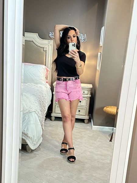 On trend for Spring 2023: Pink! 🎀 Also, chunky sandals like these espadrille wedges from @walmart
🎀🖤🎀🖤🎀🖤🎀🖤🎀🖤🎀

#LTKstyletip #LTKunder50 #LTKSeasonal