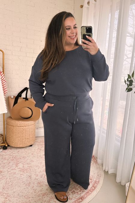 Spanx plus size draw string jumpsuit with sleeves in their cloud like fabric. I'm wearing a size 2xl 

#LTKstyletip #LTKworkwear #LTKplussize