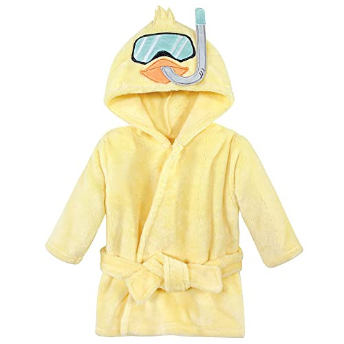 Hudson Baby baby girls Plush Pool and Beach Cover-ups bathrobes, Scuba Duck, 12-18 Months US | Amazon (US)