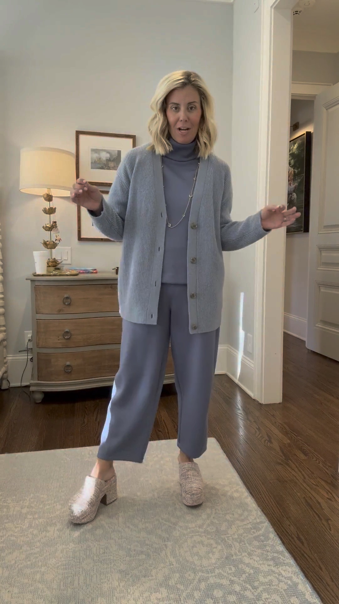 Literally love this monochromatic look… 
XS sweater, xs top, s petite pants, 8 shoes

#LTKmomlife #LTKdayinmylife #LTKootd