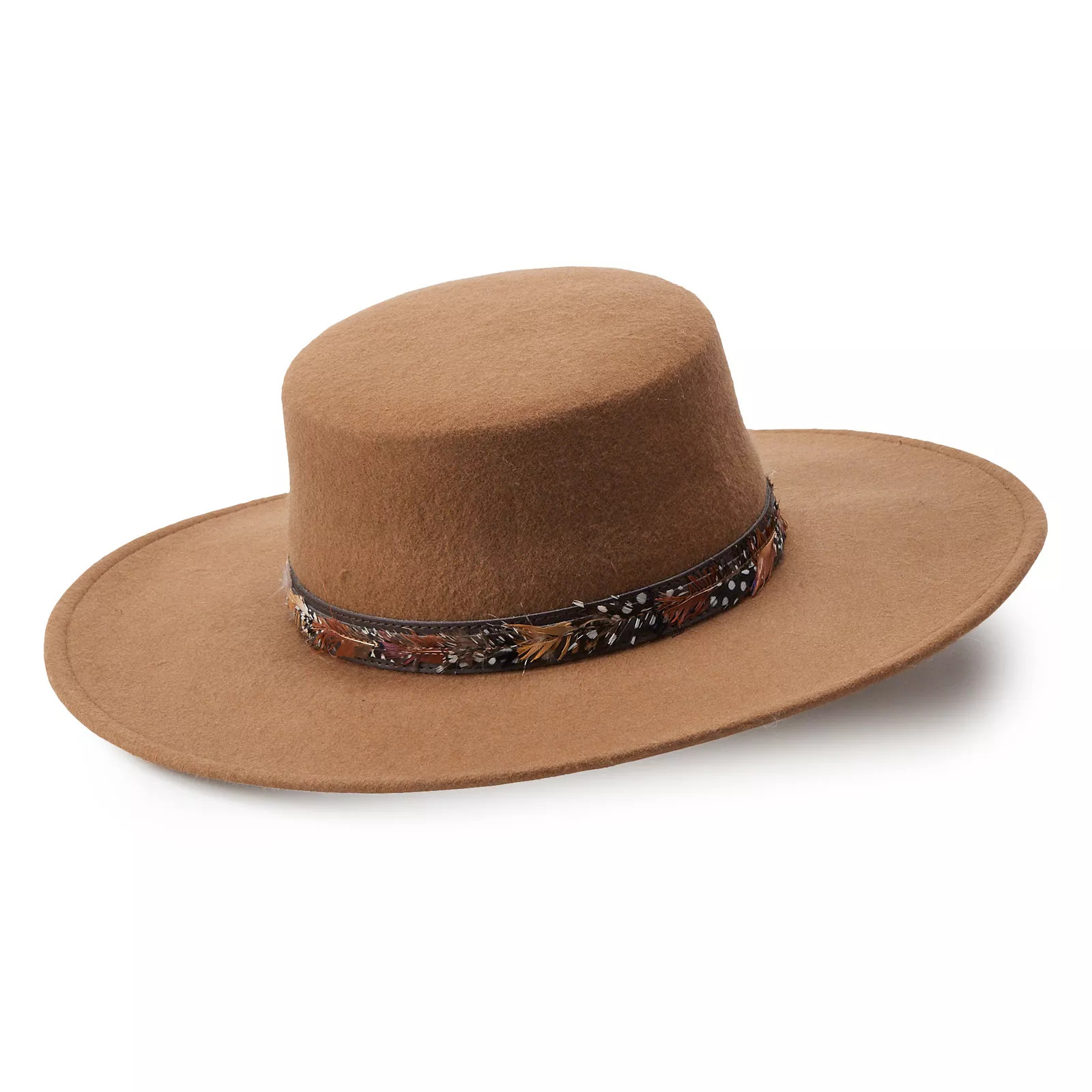 Women's Peter Grimm Baron Wool Felt Wide Brim Hat, Beig/Green | Kohl's