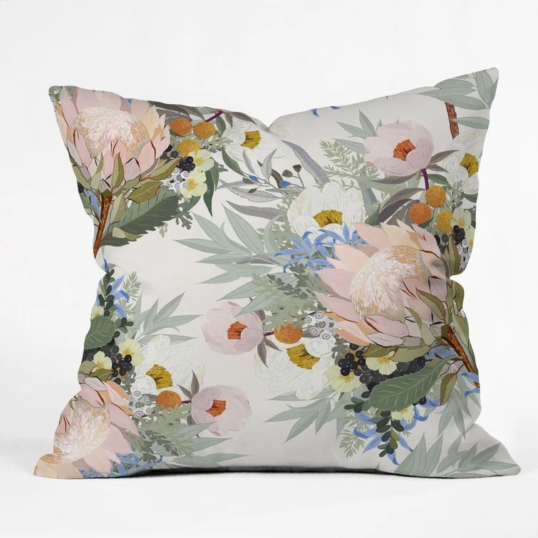 Floral Indoor/Outdoor Reversible Throw Pillow | Wayfair North America