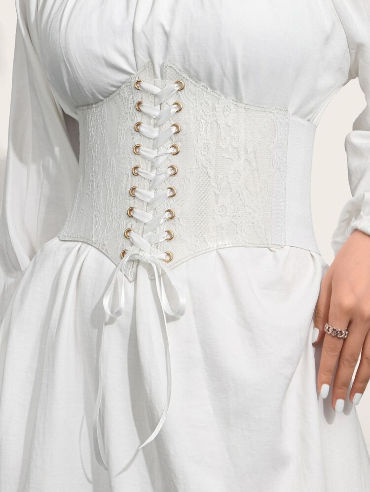 Lace-up Front Corset Belt | SHEIN