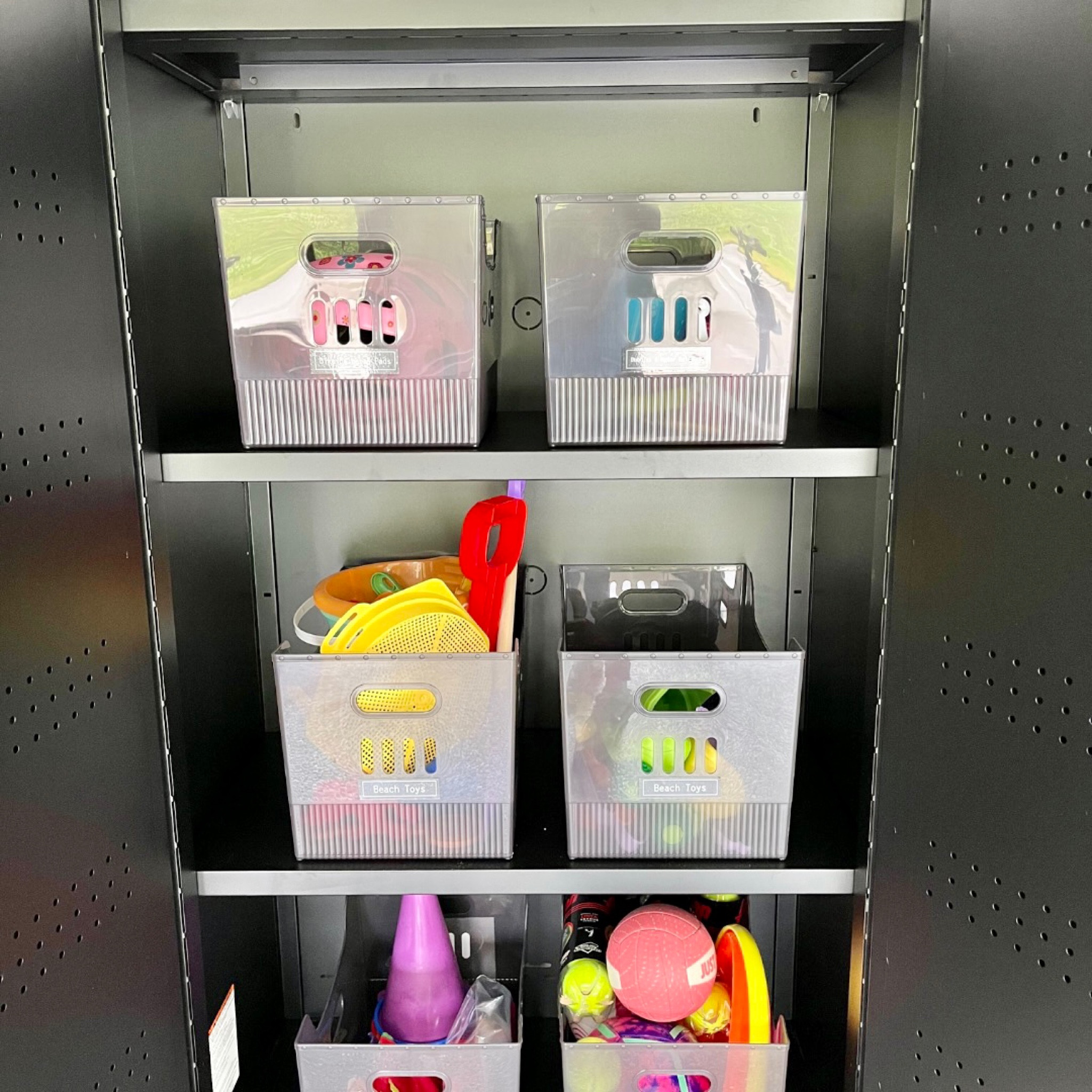Theses bins were used to sort out some garage chaos and bring it back to order in a way that it can be accessed everyday with ease! 

#LTKstyletip #LTKfamily #LTKhome