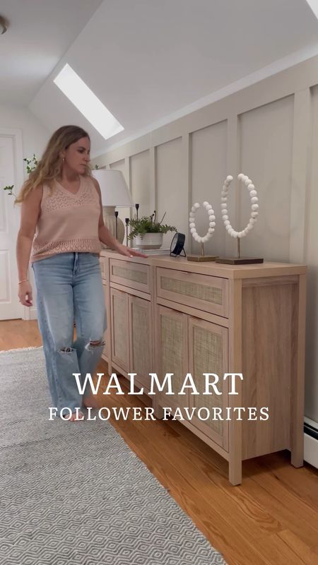 Walmart home favorites, storage cabinet, console table, candle holders, swivel chair, outdoor furniture 

#LTKhome #LTKstyletip #LTKVideo