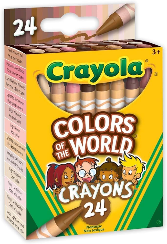 Crayola Colors of The World Skin Tone Crayons, 24 Count | Amazon (US)