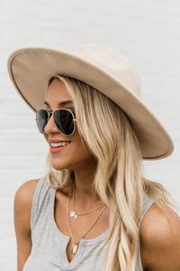 For Next Time Ivory Wide Brim Fedora Hat | The Pink Lily Boutique