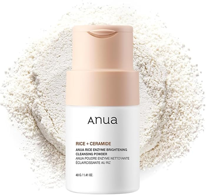 ANUA RICE ENZYME BRIGHTENING CLEANSING POWDER, Rice Mask, Ceramide, Gentle Face Wash for Brighten... | Amazon (US)