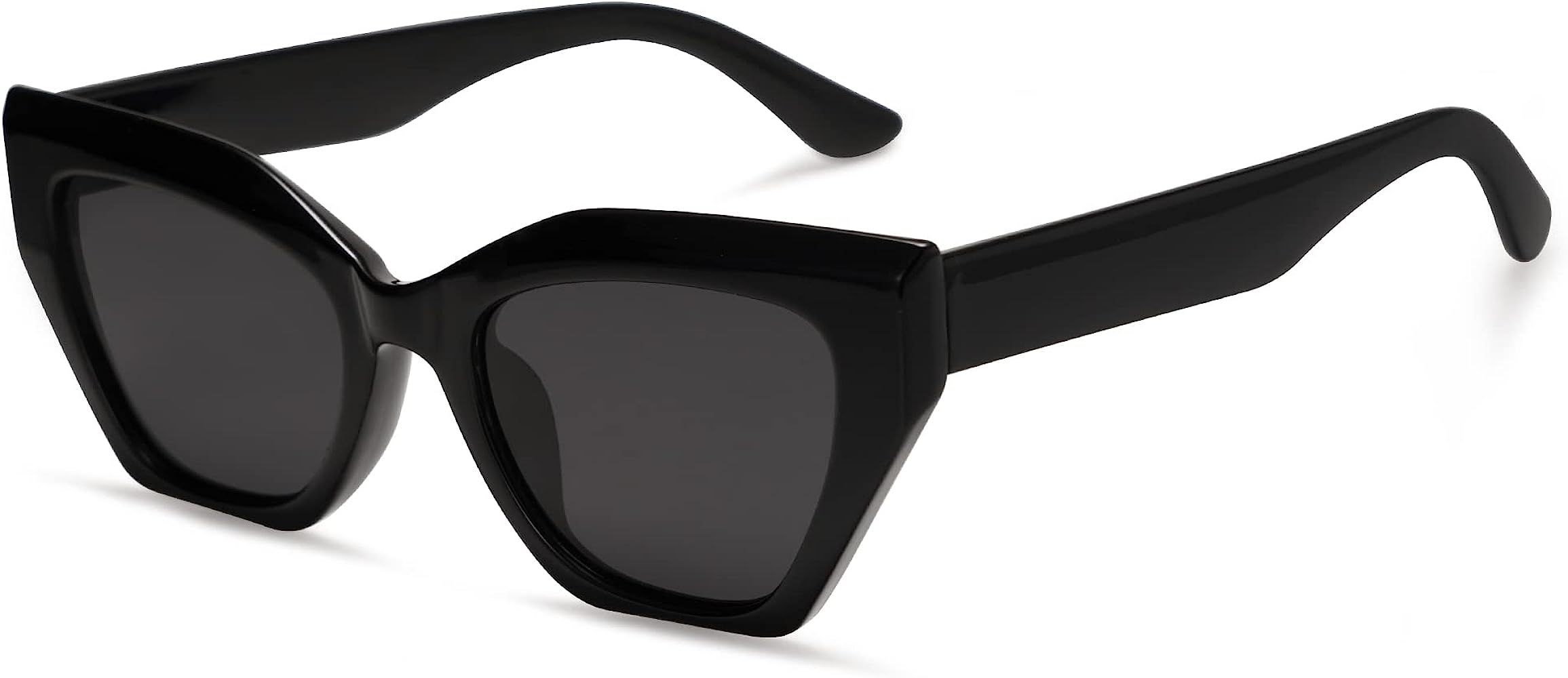 Amazon.com: SOJOS Square Cat Eye Polarized Sunglasses for Women Retro Classic Vintage Trendy Cate... | Amazon (US)