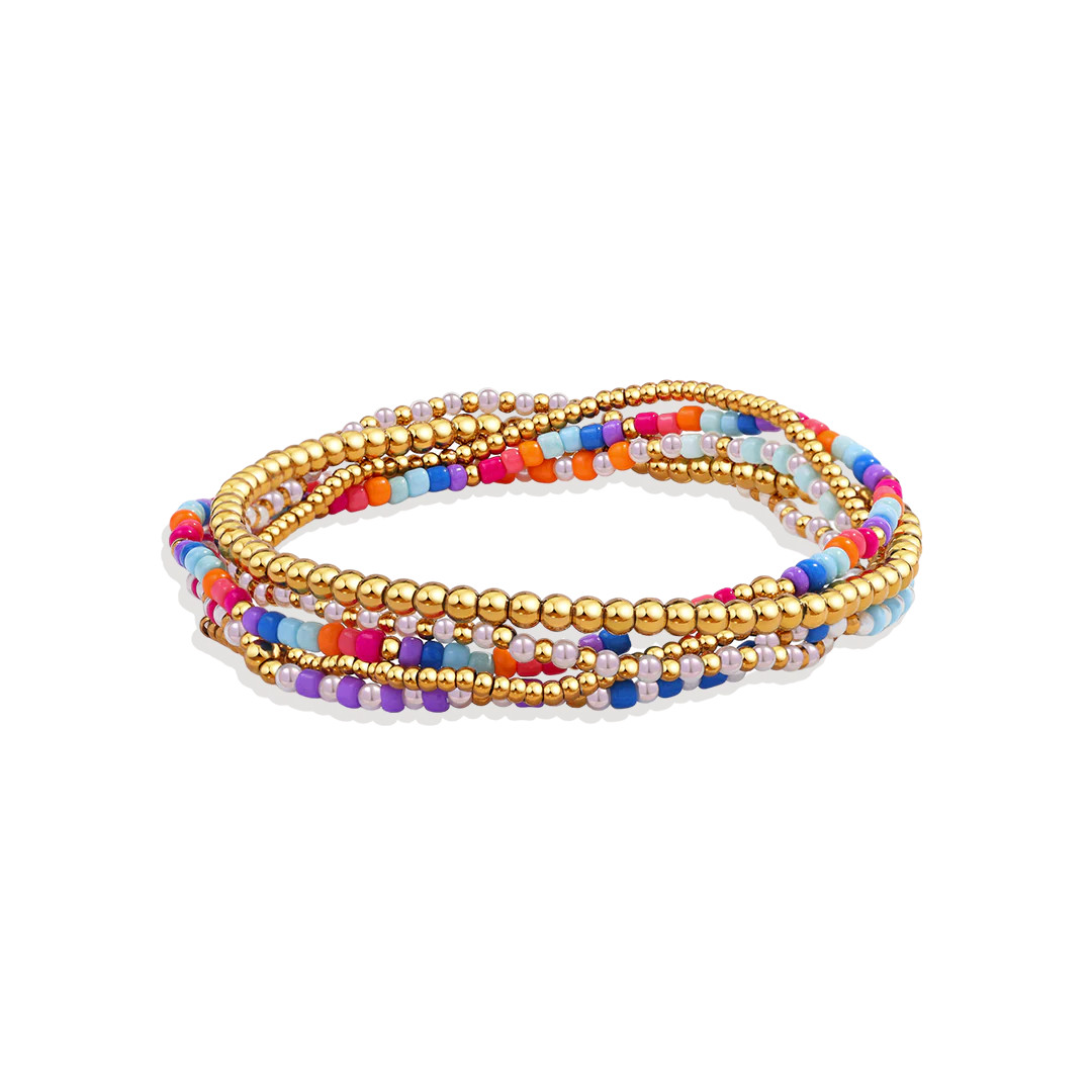 Summer Bracelet Stacking Set | Mint & Lily