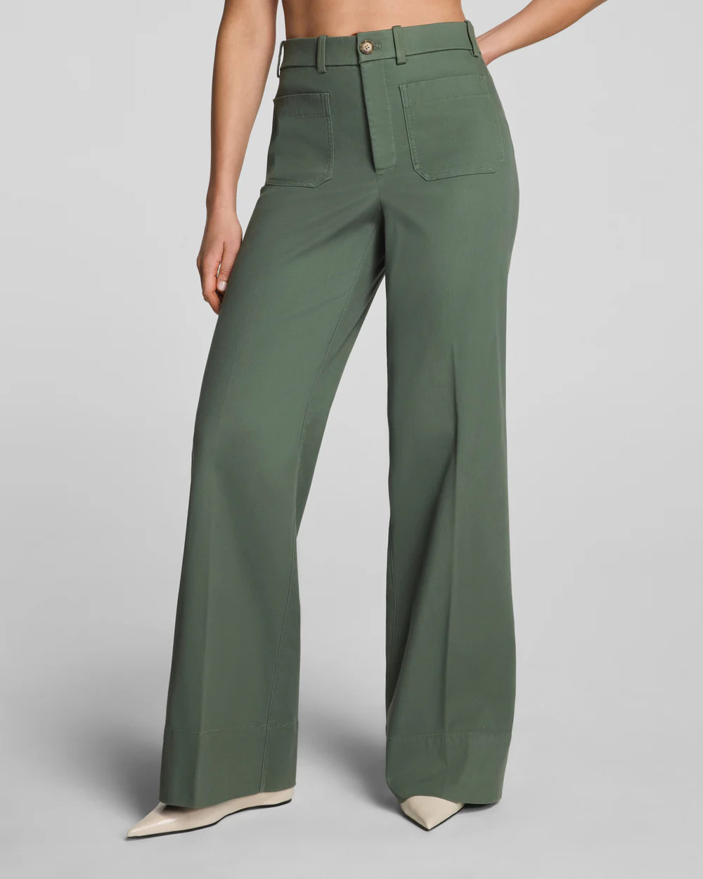Wide Leg Pant with Patch Pockets | Spanx