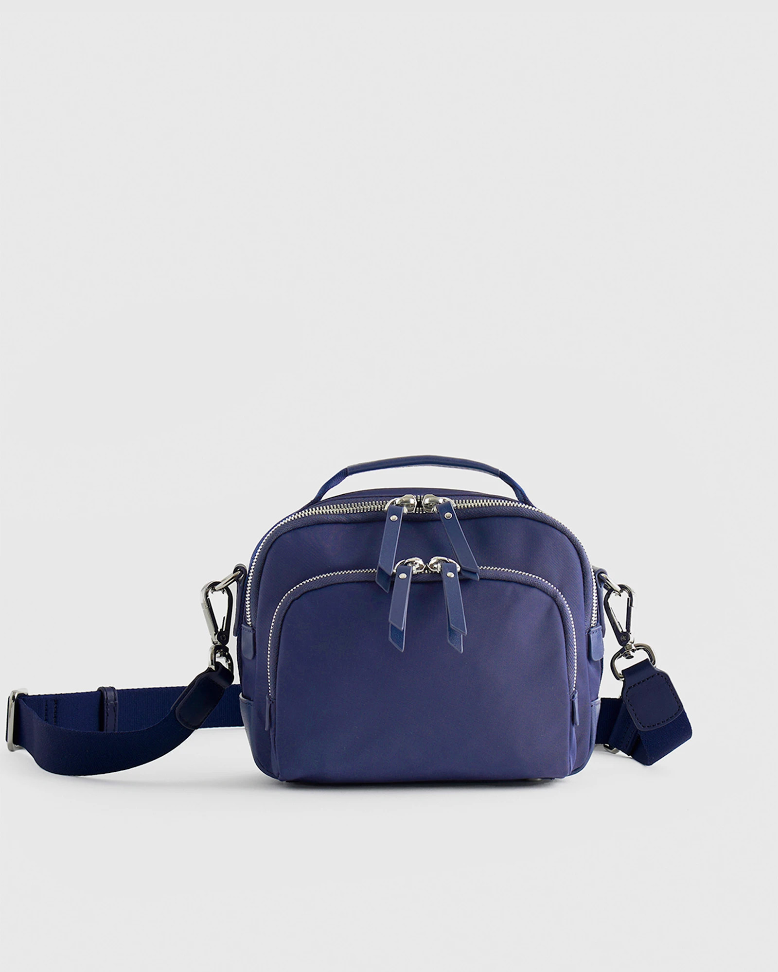 Navy Revive Nylon Camera Crossbody | Quince