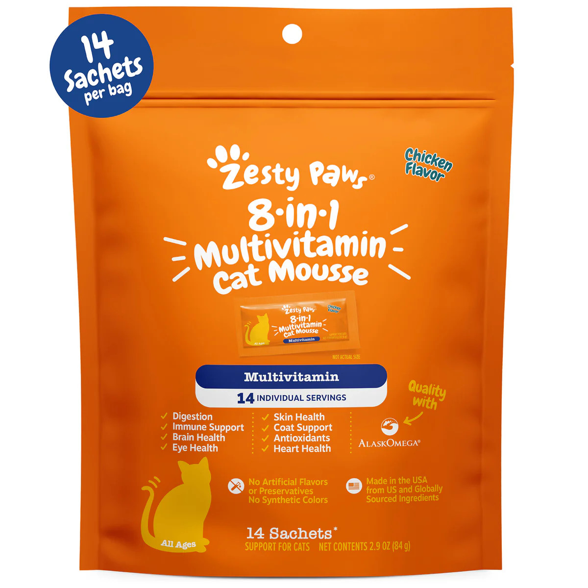 8-in-1 Multivitamin Cat Mousse | Zesty Paws