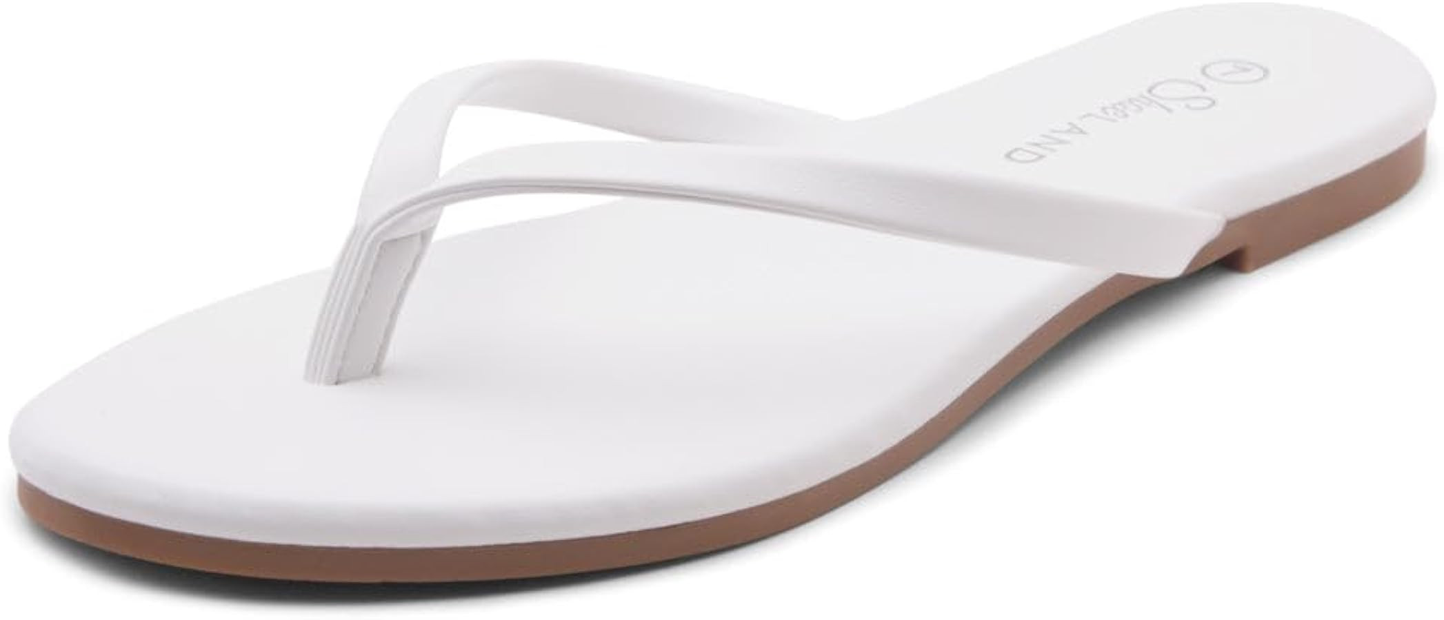 Shoe Land Womens Falema Flip Flops Casual Thong flat sandals Slip on Slides Lightweight Comfortab... | Amazon (US)