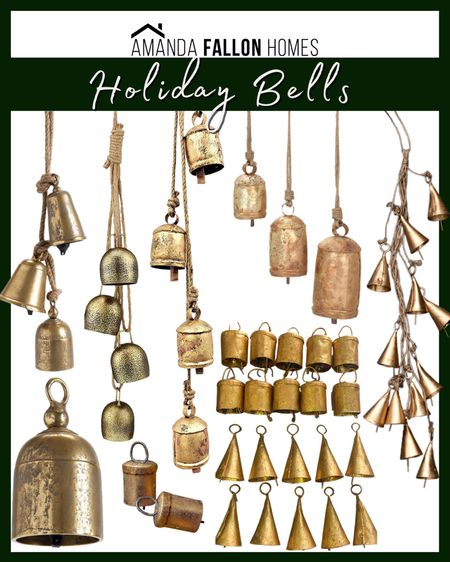 Bells are great holiday decorations!  Add to a wreath or garland, hang on the mantle, or fill a bowl on a coffee table with them. 🔔

Christmas bells. Holiday bell decor. Gold bells. Hanging holiday bells. Bell garland.


#LTKhome #LTKunder100 #LTKHoliday