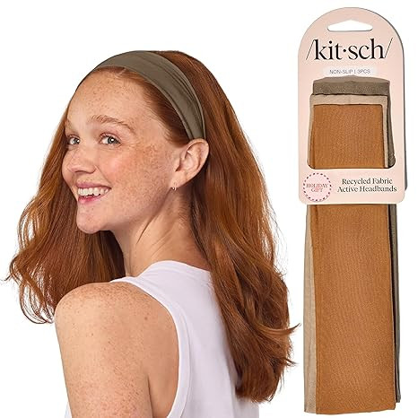 Kitsch Wide Headbands for Women - Fashion Sports Headband for Workout, Yoga, Gym, Running, Exerci... | Amazon (US)