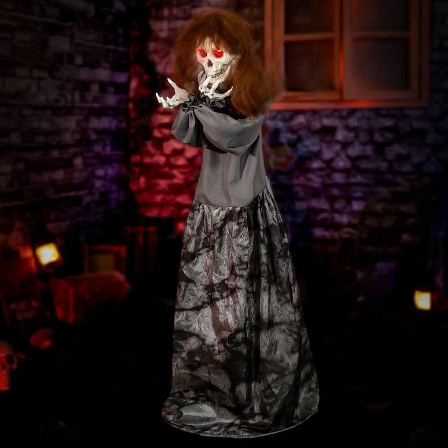 Halloween Animatronics 4ft Spooky Doll Animated 48inch Decorations with Sound Activated, Creepy S... | Amazon (US)