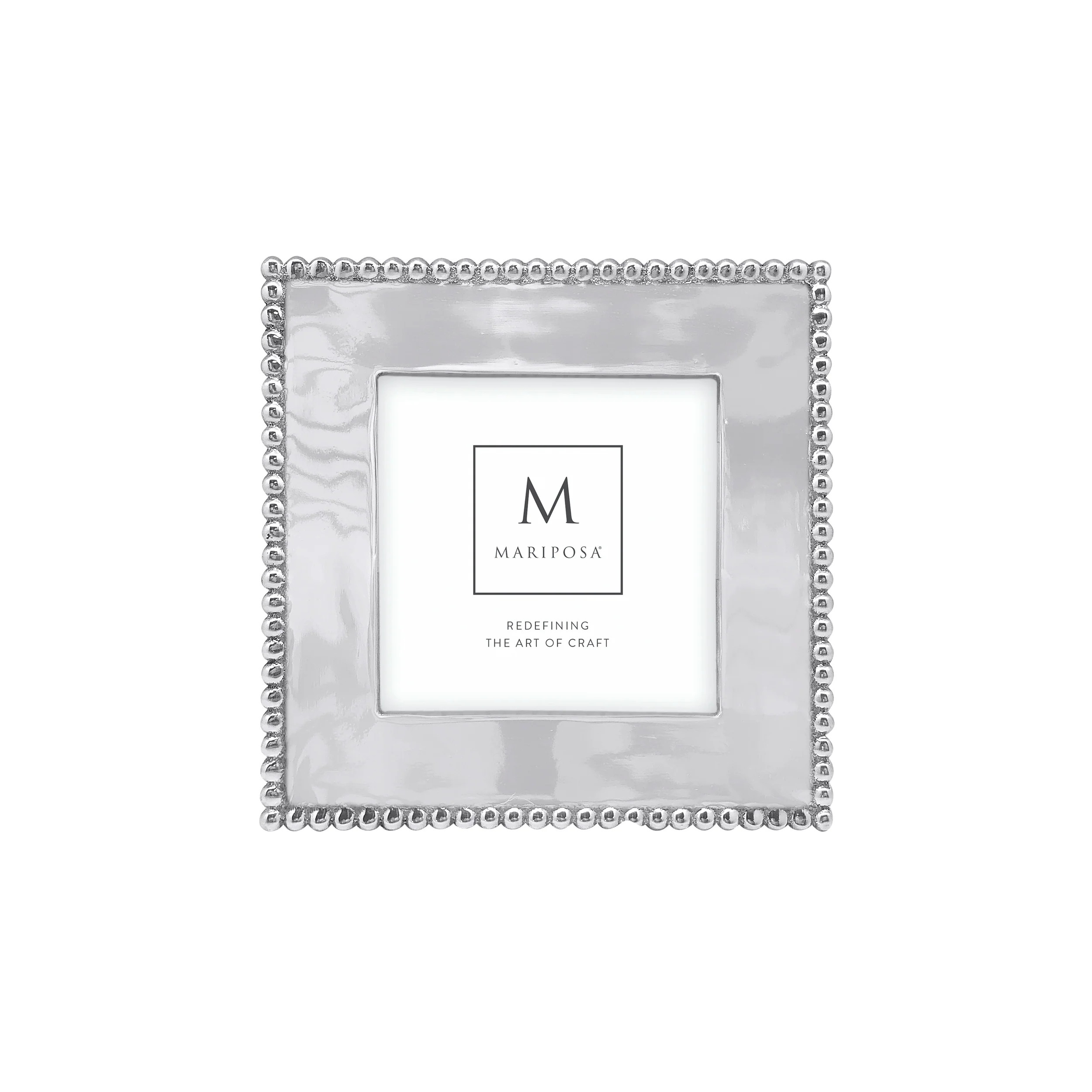 Beaded 4x4 Engravable Frame | Mariposa