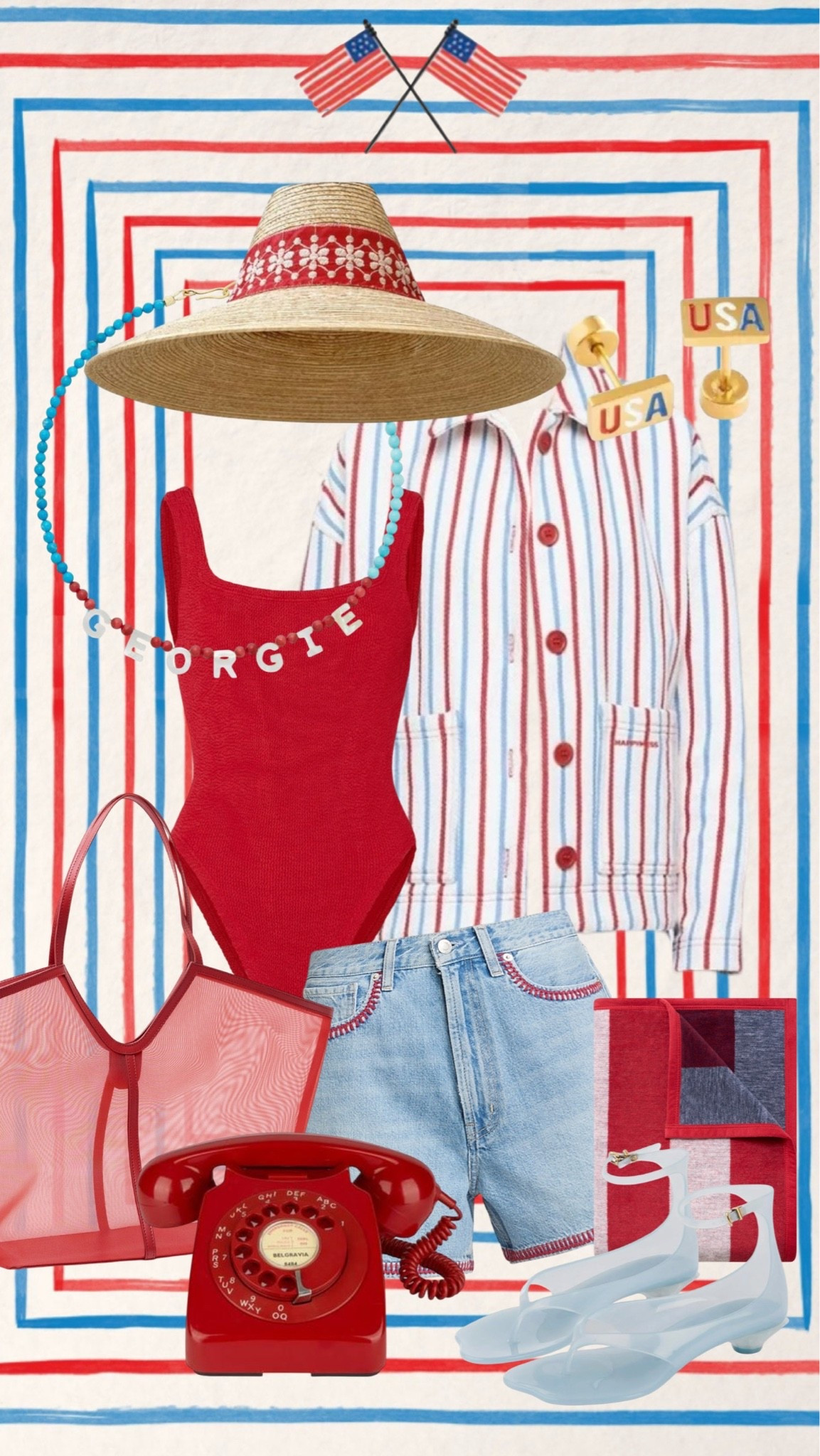 Ring Ring, America’s Calling 🇺🇸

#julyforth #forthofjuly

#LTKSeasonal #LTKootd #LTKSwim