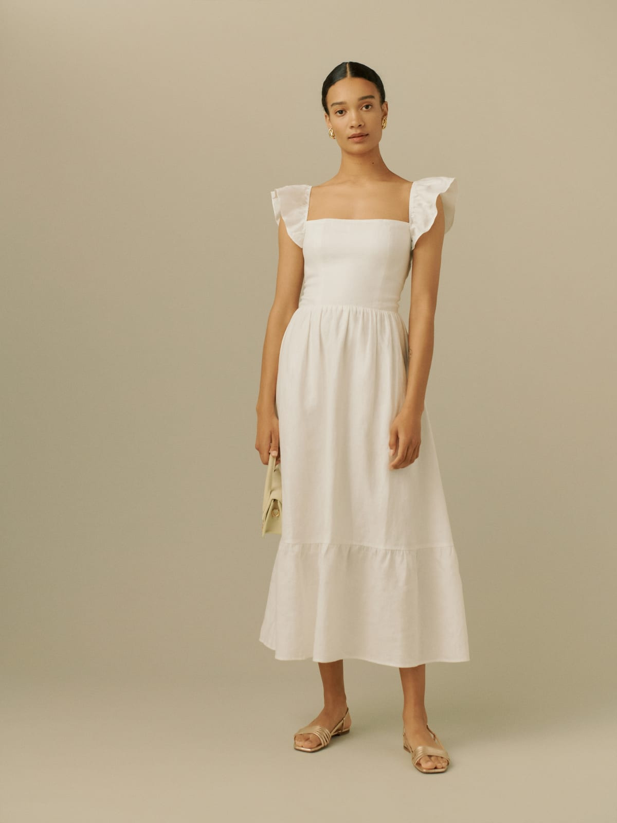 Lucila Linen Dress | Reformation (Global)
