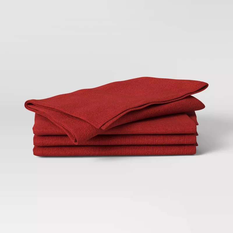 4pk Cotton Easy Care Napkins - Threshold™ | Target