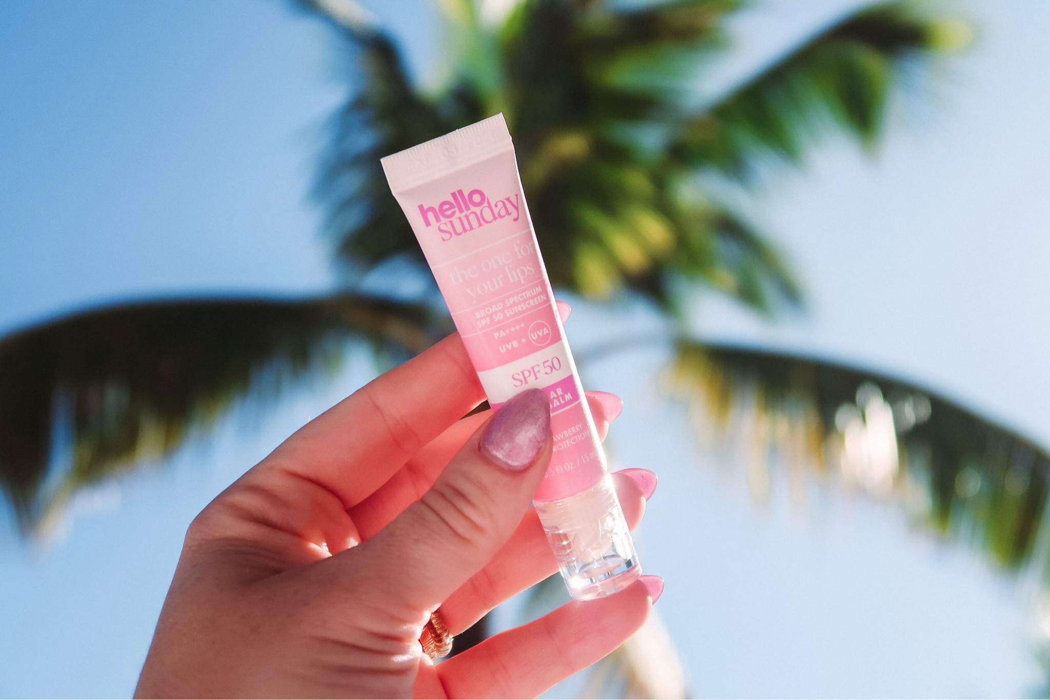 Taking care of your lips in the sun is a priority. I love to have a cute lippie with spf in my bag 🩷