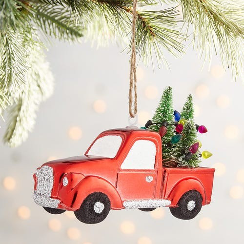 Truck with Trees Ornament | Pier 1 Imports