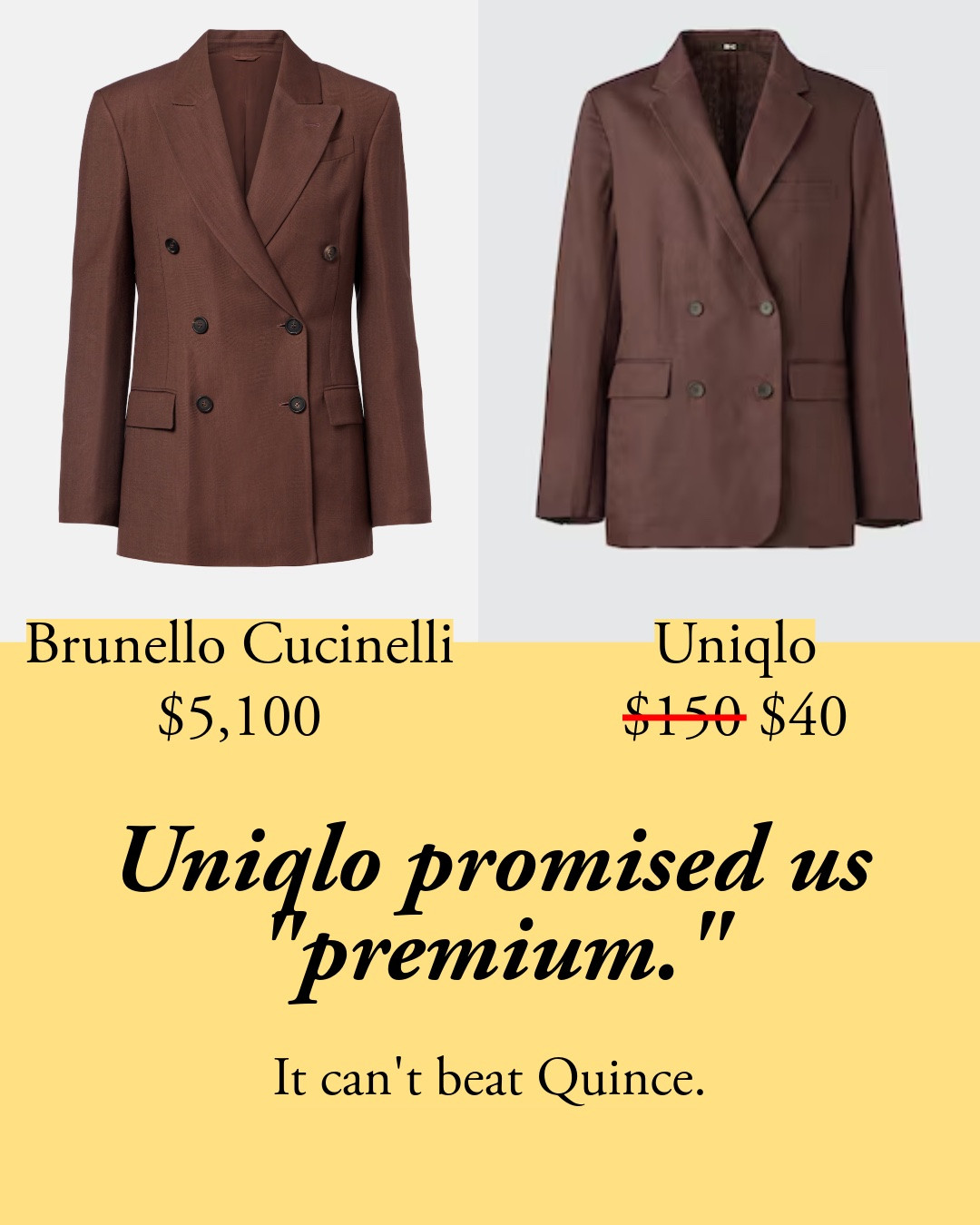 My picks, every one passing the fabric test: The merino cardigan is 100% merino at $50, while the lookalike sweater next to it is 50% acrylic. Read the label, not the vibe. The transitional hoodie jacket at $70 uses polyester where it belongs: water repellency. The 90s supermodel jeans, $50, with free hemming. And they come in a really natural-looking vintage wash.The JW Anderson rounded-collar shirt, 100% cotton, $40. My $40 silk scarf is now $20. cropped shirt, Uniqlo, cotton blend utility, utility, cardigan, slim straight jeans, straight jeans, jeans, blazer, double-breasted blazer, merino, silk scarf, scarf, sleeve shirt, shirt, sweater, belt, T-Shirt, cotton T-Shirt, crew neck T-Shirt, crew neck, sleeve sweater, stripe, short sleeve, denim, v neck

#LTKootd