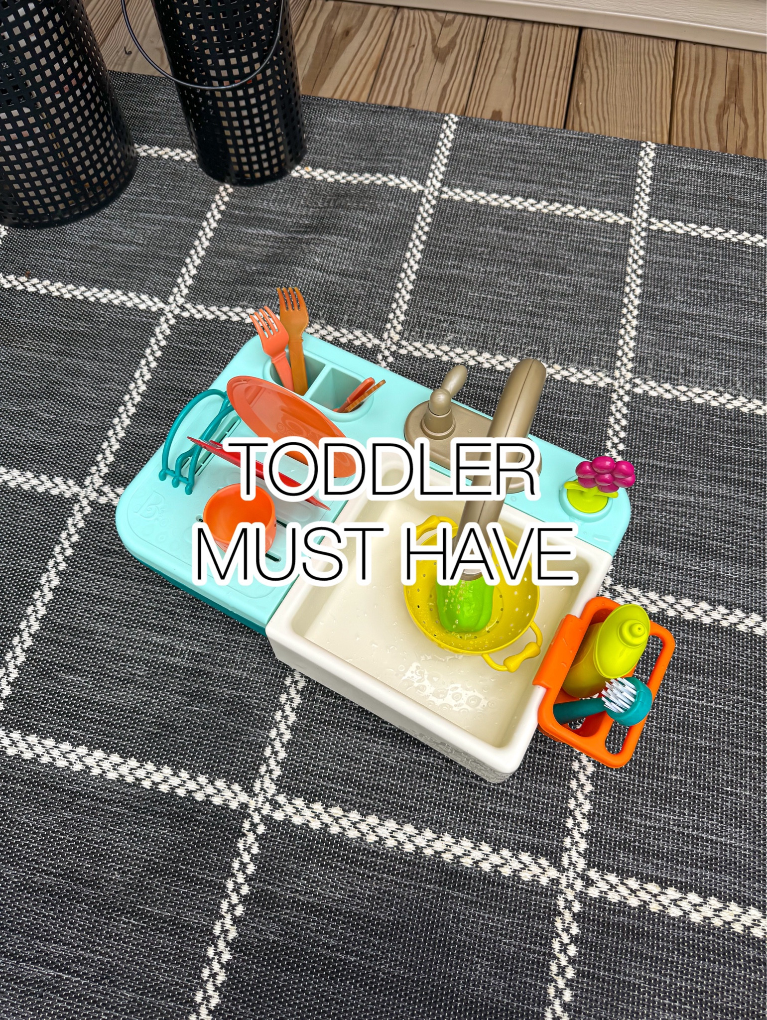 Follow & comment SINK for a direct link!!🔗 
.
This play sink is perfect for toddlers. It has a battery operated, running faucet that recirculates the water, color, changing dishware, and other fun accessories! 

#LTKFamily #LTKBaby #LTKKids